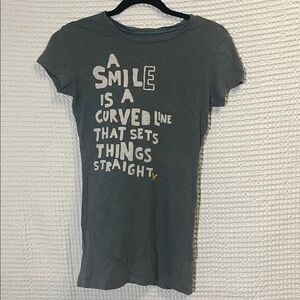 American Eagle Outfitters Dark Gray Tee